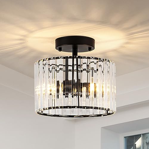 Small Crystal Chandelier Ceiling Light Fixture
