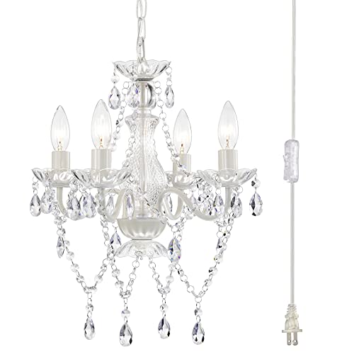 Small Crystal Chandelier with 4 Lights