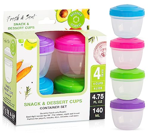 Small Food Storage Cups with Lids