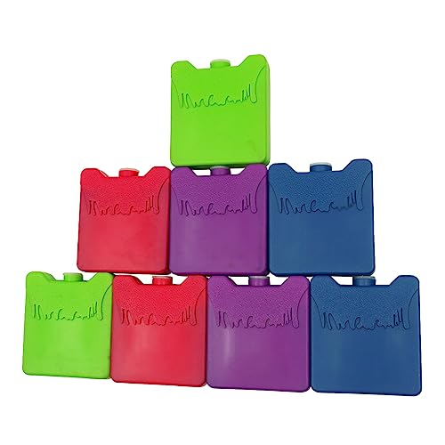 Small Ice Packs for Lunch Box Kids - Multicolored 8 Pack