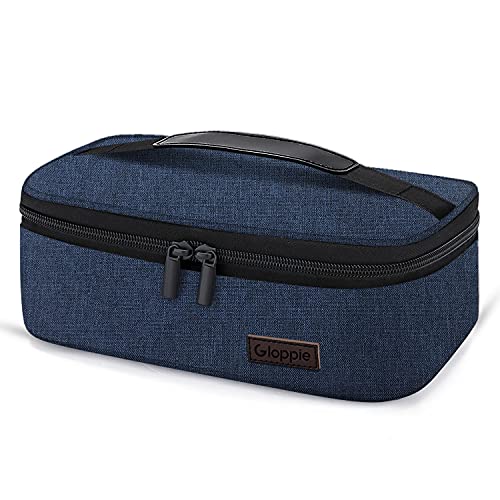 Tasty Expandable Insulated Reusable Cloth Lunch Bag, Blue Stars