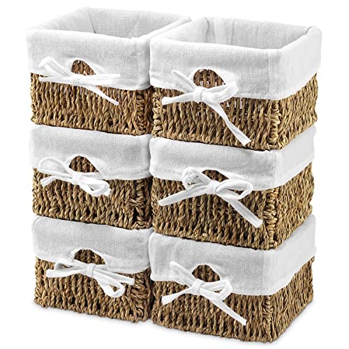 Small Seagrass Woven Baskets - Set of 6