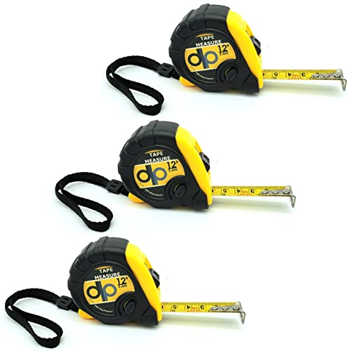 Small Yellow Tape Measure 3-Pack