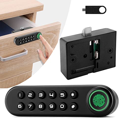 Smart Biometric Cabinet Password Lock with USB Key