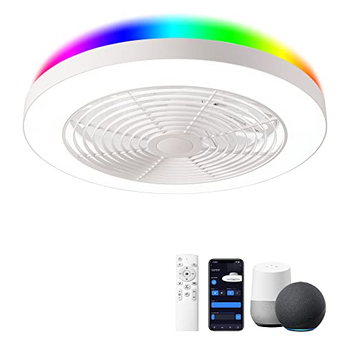 Smart Bladeless Ceiling Fans with Lights