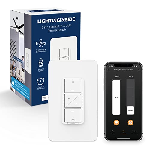 Smart Ceiling Fan and Light Dimmer Switch