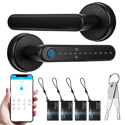 Smart Door Handle with Fingerprint Lock