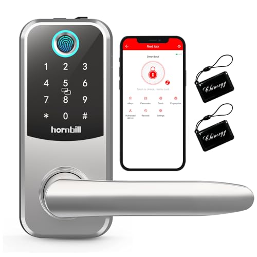 Smart Fingerprint Front Door Locks with Handle