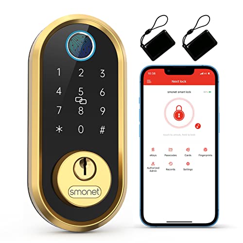 SMONET Smart Lock - Bluetooth Keyless Entry Deadbolt