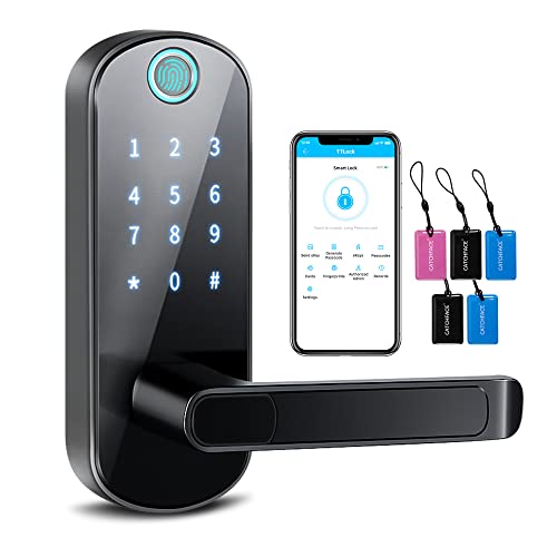 Smart Lock with Fingerprint and Touchscreen for Keyless Entry