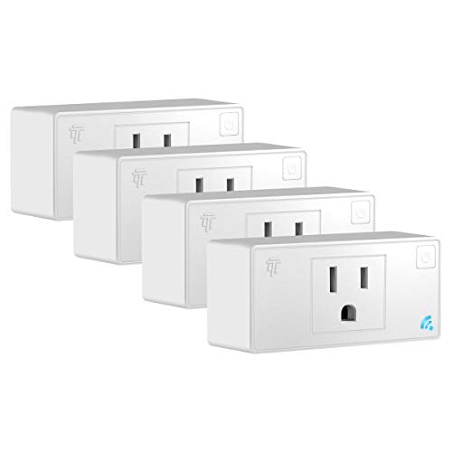 Smart Mini Wi-Fi Plug with Energy Monitoring, 4-Pack