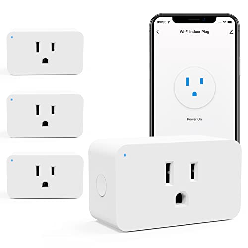 Smart Outlet Plugs with Voice Control, Schedules, and Remote Control
