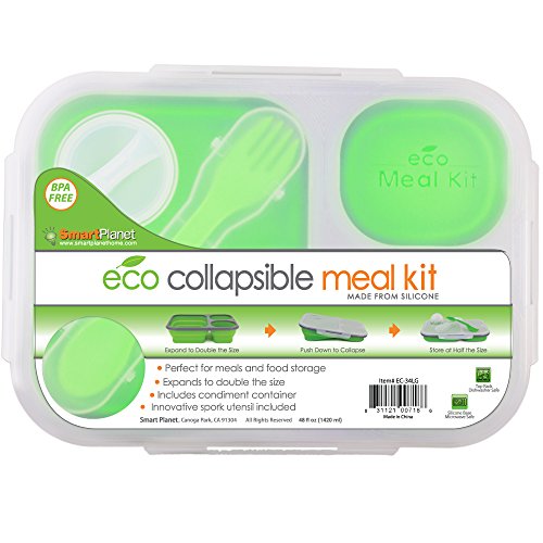 Smart Planet EC-34 Large Eco Silicone Collapsible Lunch Box