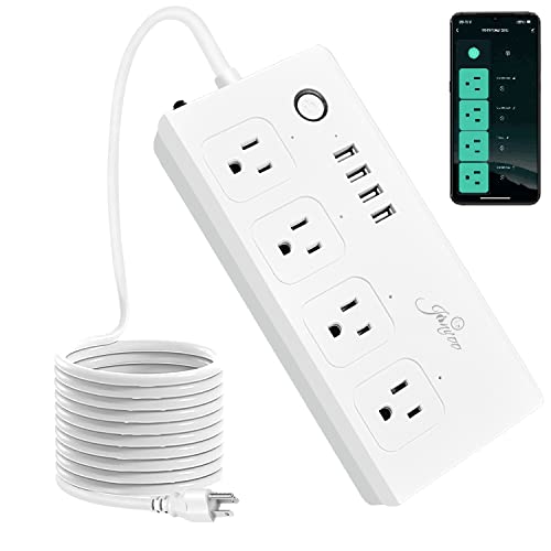 Smart Power Strip with Alexa and Google Assistant Compatibility