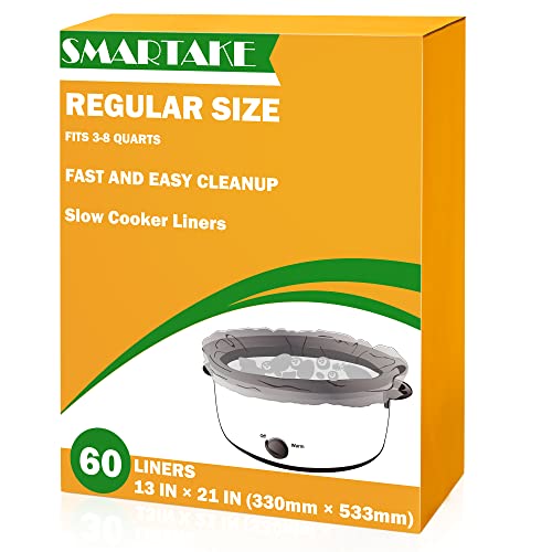 SMARTAKE Crockpot Liners: Disposable Bags for 3-8QT Slow Cookers