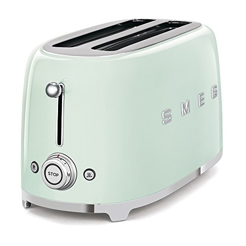 Smeg Retro Style 4 Slice Toaster - Even Toasting and Bagel-Friendly