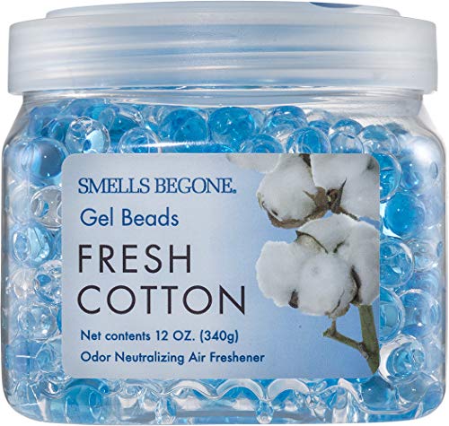 SMELLS BEGONE Gel Beads - Fresh Cotton Scent - 12oz