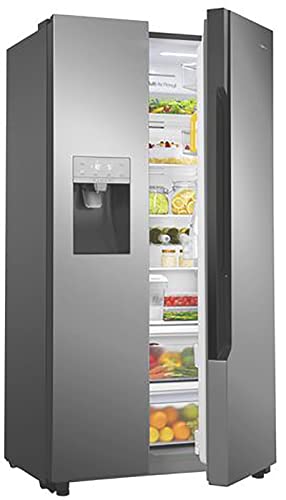 SMETA Side by Side Refrigerator with Ice Maker