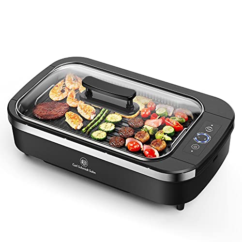 hOmeLabs Smokeless Indoor Electric Grill - Removable Non-Stick