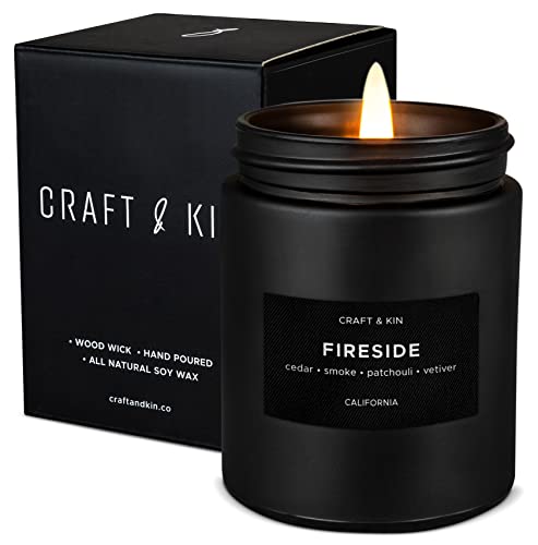 Smokey Fireside Scented Candle