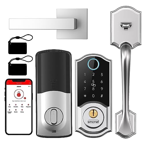 SMONET Smart Door Lock with Keypad and Fingerprint Unlock