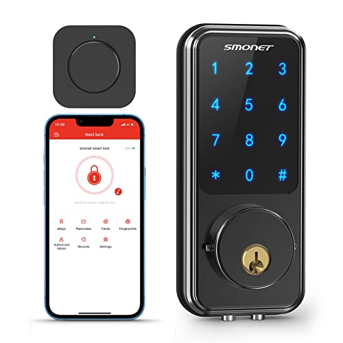 SMONET WiFi Smart Lock - Keyless Entry Door Lock