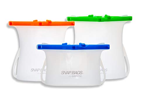 SNAPBAG Microwave Steamer & Food Storage Containers, Reusable Bags