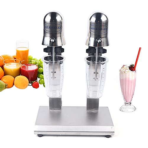 INTBUYING Milkshake Maker Smoothie Drink Mixer Machine Double Head with 2  Cups