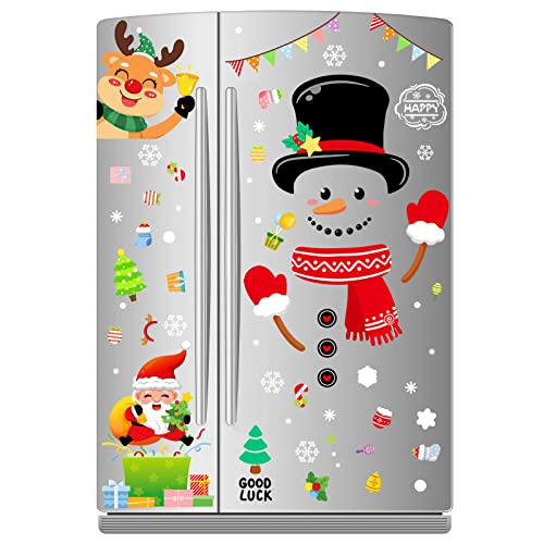 14-Piece Snowman Refrigerator Magnet Set by Tepoobea