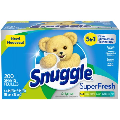 Snuggle SuperFresh 200-Count Odor Eliminating Dryer Sheets