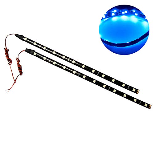 SOCAL-LED 2X 30cm 12" Blue Flexible LED Strips