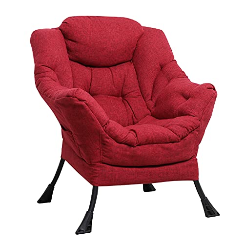 SOCIALCOMFY Modern Cotton Fabric Lazy Chair