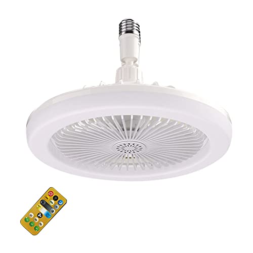 Socket Fan Ceiling Fan with Light and Remote