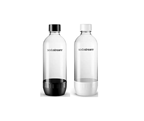 Soda Stream 1-Liter Carbonating Bottles (Twin Pack) - Black & White