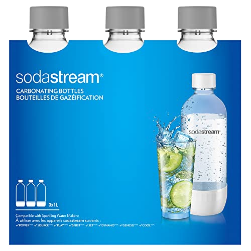 SodaStream 1L Carbonating Bottle Gray (triple-pack)
