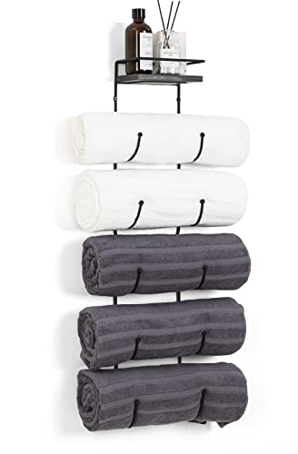 SODUKU Multifunctional Wall Mount Towel Wine Rack