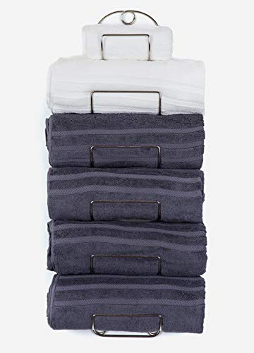 SODUKU Towel Rack Wall Mounted Metal Wine Rack Towel Shelf