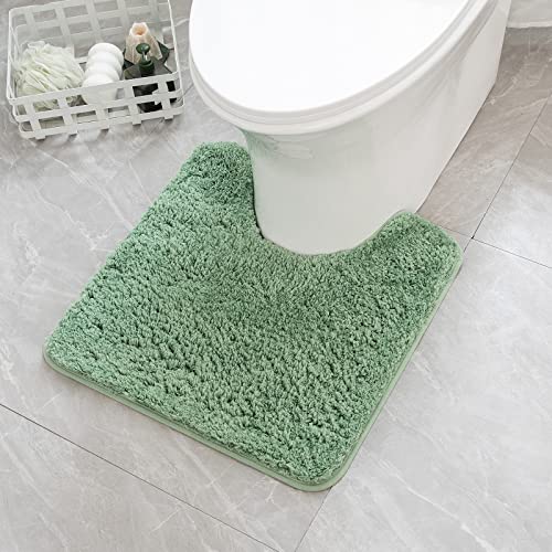 Soft and Absorbent Toilet Bath Mat with Non-Slip Backing