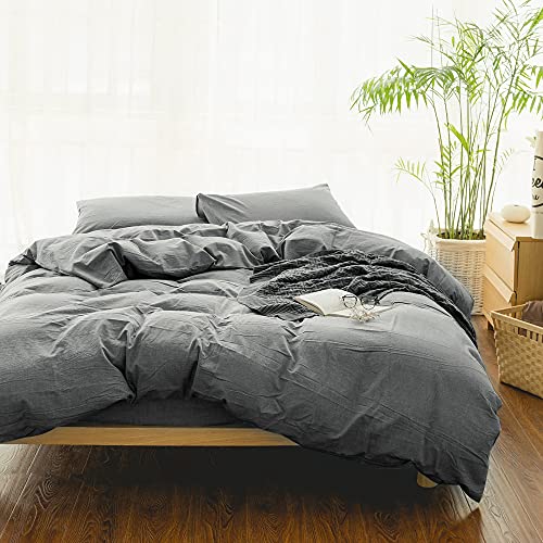 Soft and Breathable Cotton Queen Duvet Cover Set