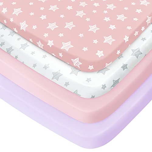 Soft and Breathable Pack and Play Sheets for Girls