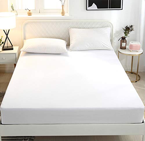 Soft and Breathable Twin Size Fitted Sheet - White