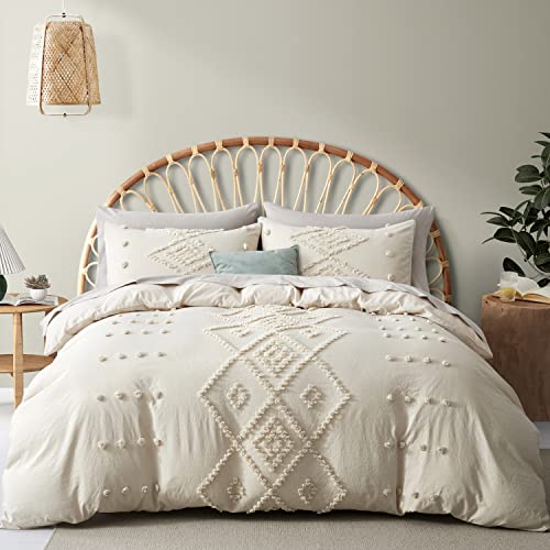 Soft and Lightweight Tufted Duvet Cover Set