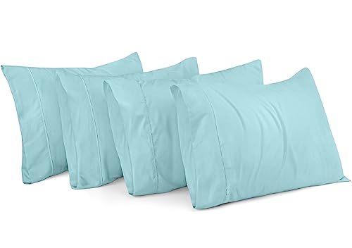 Soft Brushed Microfiber Queen Pillowcases - 4 Pack
