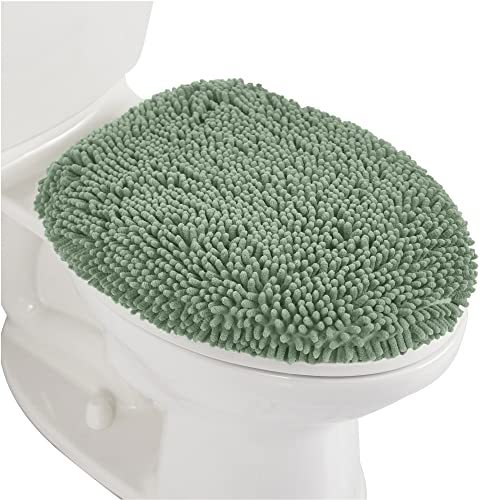 Soft Chenille Bathroom Toilet Lid Cover