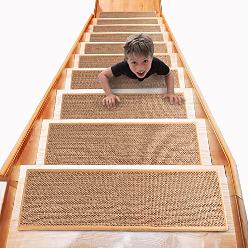 Soft & Comfortable Stair Treads for Wooden Steps - Anti Slip Carpet Stair Treads