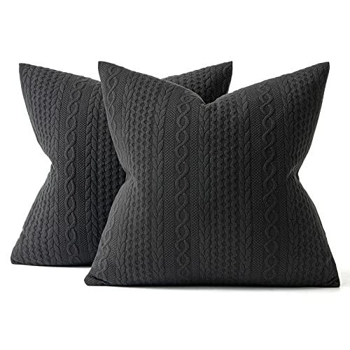 Soft Embossed Pillow Covers Set