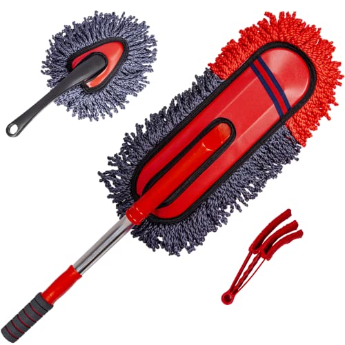 Soft Microfiber Car Duster with Extendable Handle