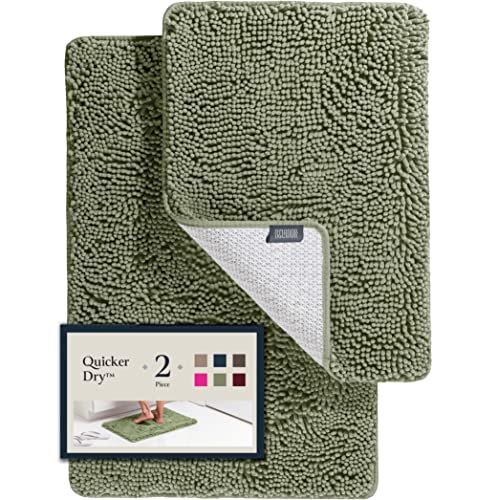 Soft Plush Chenille Bathroom Rug Set