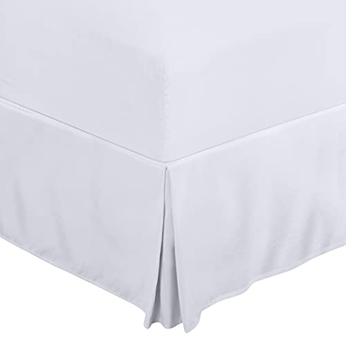 Utopia Bedding King Bed Skirt - Luxurious Quadruple Pleated Ruffle