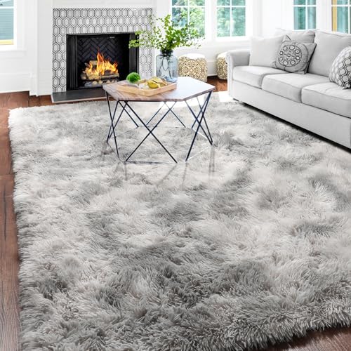 Soft Shag Furry Rug for Bedroom, Fluffy Rugs for Living Room
